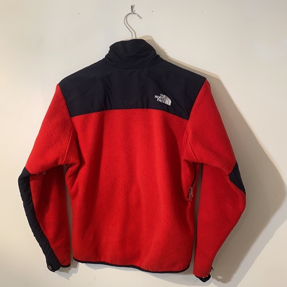 SOLD North Face Mens Full Zip Fleece Coat red - Picture 5 of 14